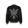 Custom Embroidered Mixed-Material Varsity Jacket VW-582B - Style 582BCC - product detail view 5 Custom Embroidered Mixed-Material Varsity Jacket VW-582B - Style 582BCC - product detail view 5