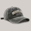 Custom Vintage Embroidered Curved-Brim Baseball Cap - Style 1E6878 - product detail view 2 Custom Vintage Embroidered Curved-Brim Baseball Cap - Style 1E6878 - product detail view 2