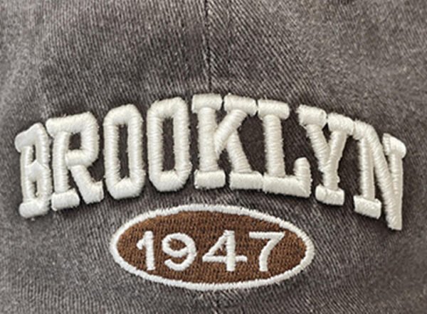 Custom Vintage Embroidered Curved-Brim Baseball Cap - Style 1E6878 - product detail view 6 Custom Vintage Embroidered Curved-Brim Baseball Cap - Style 1E6878 - product detail view 6