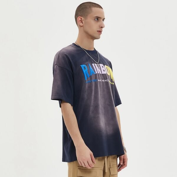 Custom Faded Puff Graphic Oversized T-Shirt - Style 620201 - product detail view 4