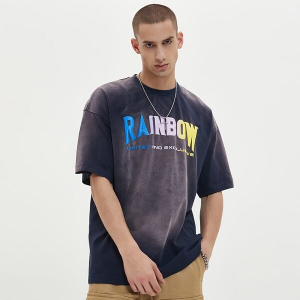 Custom Faded Puff Graphic Oversized T-Shirt - Style 620201 - product detail view 8