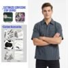 Custom Faux-Layered Collar Polo Shirt | - Style 764B34 - product detail view 3 Custom Faux-Layered Collar Polo Shirt | - Style 764B34 - product detail view 3