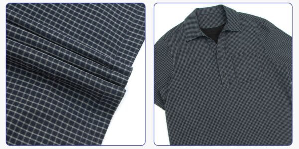 Custom Faux-Layered Collar Polo Shirt | - Style 764B34 - product detail view 9 Custom Faux-Layered Collar Polo Shirt | - Style 764B34 - product detail view 9