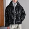 Custom Faux Two-Piece Mock-Neck Puffer Jacket - Style 023B7D - product detail view 3 Custom Faux Two-Piece Mock-Neck Puffer Jacket - Style 023B7D - product detail view 3