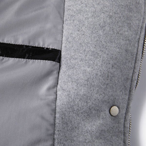 Custom Faux Two-Piece Mock-Neck Puffer Jacket - Style 023B7D - product detail view 6 Custom Faux Two-Piece Mock-Neck Puffer Jacket - Style 023B7D - product detail view 6