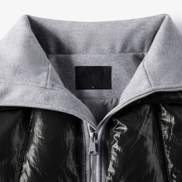 Custom Faux Two-Piece Mock-Neck Puffer Jacket - Style 023B7D - product detail view 8 Custom Faux Two-Piece Mock-Neck Puffer Jacket - Style 023B7D - product detail view 8