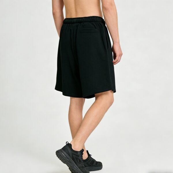 Custom Flame Graphic Drawstring Streetwear Shorts - Style 8E61B9 - product detail view 6