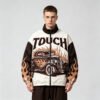 Custom Flame Panel Streetwear Bomber Jacket - Style 954096 - product detail view 7