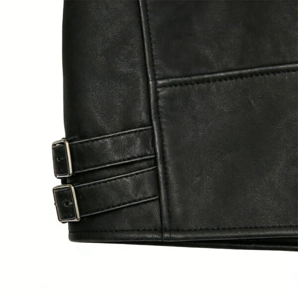 Custom Flame Sleeve Embossed PU Biker Jacket | VW-E1A2 - Style E1A2A7 - product detail view 7 Custom Flame Sleeve Embossed PU Biker Jacket | VW-E1A2 - Style E1A2A7 - product detail view 7
