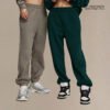 Custom Polar Fleece Applique Jogger Sweatpants | VW-7780 - Style 4B3431 - product detail view 3