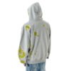 Custom Gray Flocked Detail Pullover Hoodie - Style 6C2061 - product detail view 3