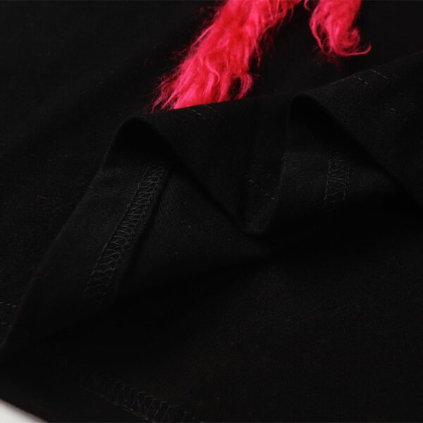 Custom One-Way Nap Flocked T-Shirt - Style C5CBE1 - product detail view 4