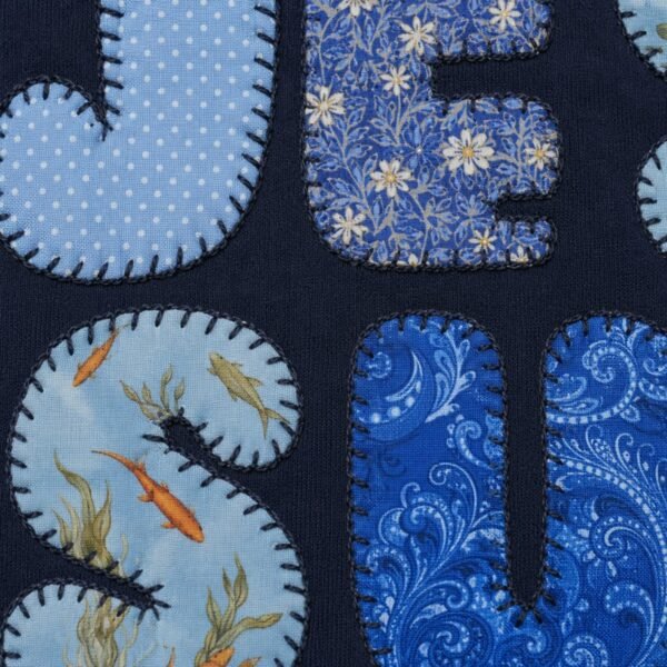 Custom Floral Applique Heavy Terry Pullover Hoodie | - Style 8545B2 - product detail view 7