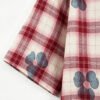 Custom Floral Plaid Short-Sleeve Shirt - Style 633FF9 - product detail view 4