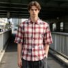 Custom Floral Plaid Short-Sleeve Shirt - Style 633FF9 - product detail view 8