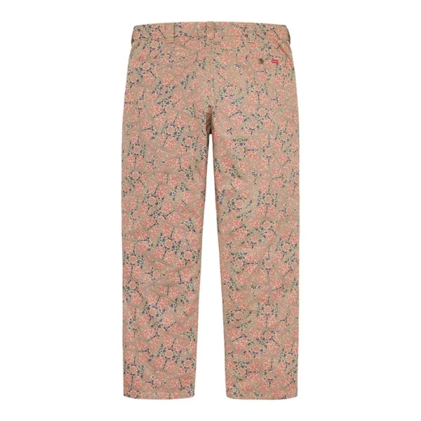 Custom Floral Print Work Pants - Style BCBC35 - product detail view 2 Custom Floral Print Work Pants - Style BCBC35 - product detail view 2