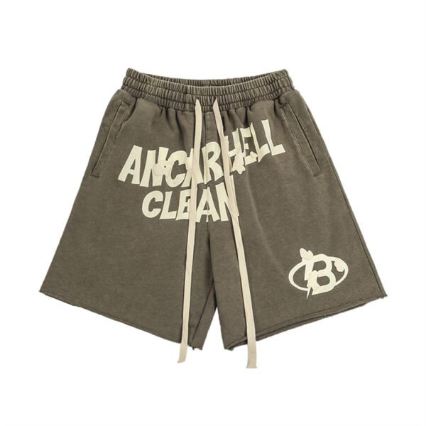 Custom Foam Print Drawstring Shorts with Recovery Control - Style 15471A