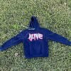 Custom Foam Print Drawstring Pullover Hoodie | - Style 171091 - product detail view 5