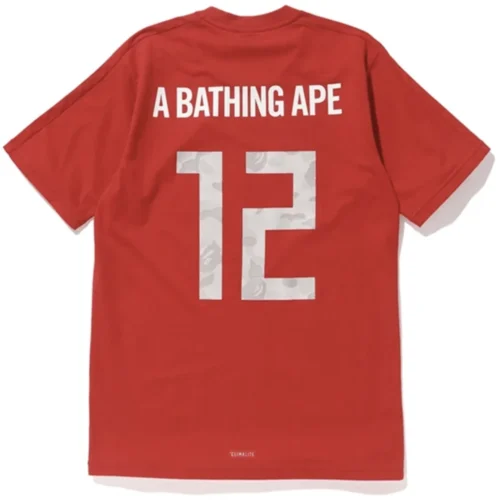 Custom Red Football-Inspired Graphic T-Shirt | - Style B048B0