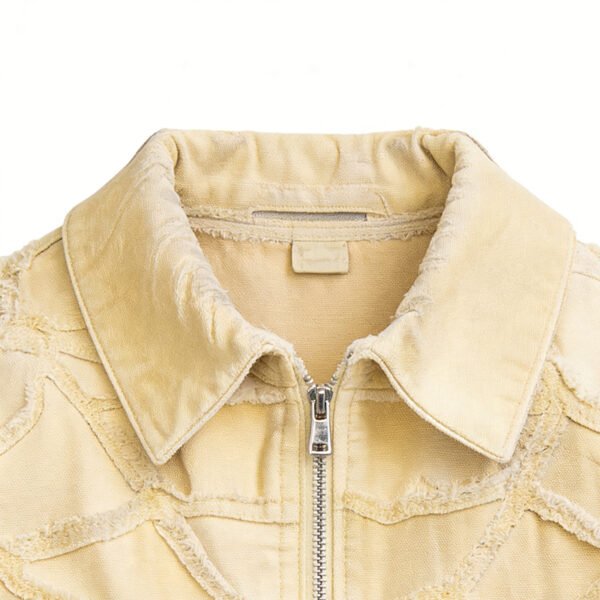 Custom Frayed Patchwork Cargo Jacket - Style EAC5B2 - product detail view 6 Custom Frayed Patchwork Cargo Jacket - Style EAC5B2 - product detail view 6