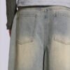 Custom Frayed Star Panel Denim Shorts - Style 5B06BA - product detail view 6 Custom Frayed Star Panel Denim Shorts - Style 5B06BA - product detail view 6
