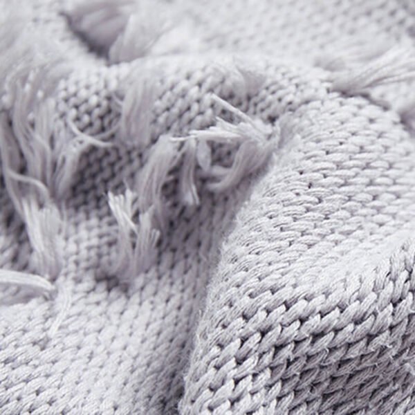Custom Fringe Jacquard Crew Neck Sweater - Style DF2B5F - product detail view 10