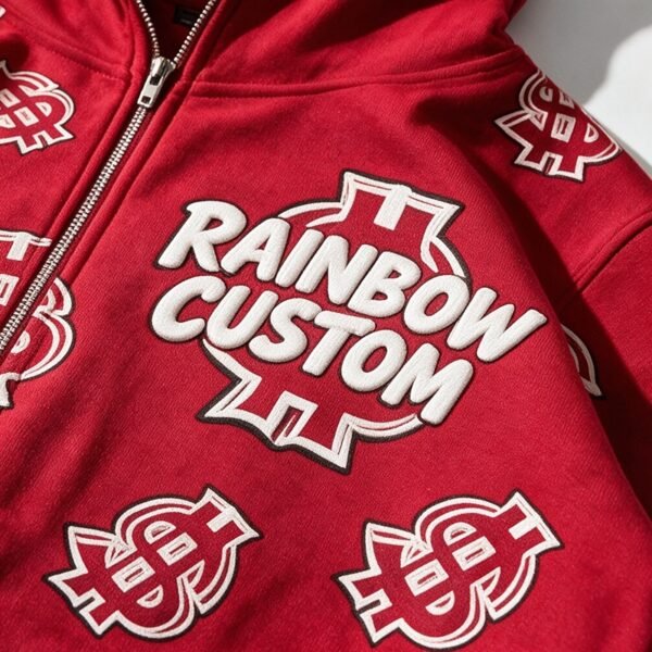 Custom Full-Face Zip Printed Hoodie | VW-H002 - Style 90874F - product detail view 2 Custom Full-Face Zip Printed Hoodie | VW-H002 - Style 90874F - product detail view 2