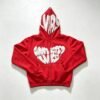 Custom Full-Face Zip Flame Heart Puff Embroidered Hoodie - Style F5CA1E Custom Full-Face Zip Flame Heart Puff Embroidered Hoodie - Style F5CA1E