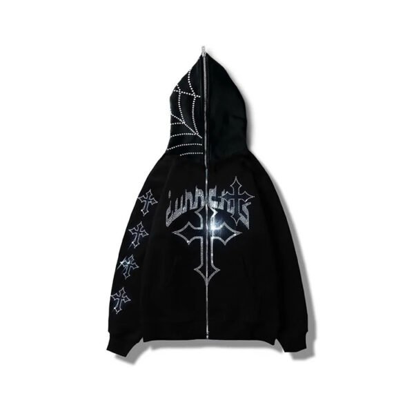 Custom Full-Zip Graphic Hooded Sweatshirt - Style FD0B61 - product detail view 4 Custom Full-Zip Graphic Hooded Sweatshirt - Style FD0B61 - product detail view 4
