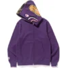Custom Purple Full-Zip Hooded Sweatshirt - Style 7F80D4 - product detail view 2 Custom Purple Full-Zip Hooded Sweatshirt - Style 7F80D4 - product detail view 2