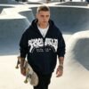 Custom Full-Zip Puff Graphic Streetwear Hoodie - Style 39C597 - product detail view 3 Custom Full-Zip Puff Graphic Streetwear Hoodie - Style 39C597 - product detail view 3