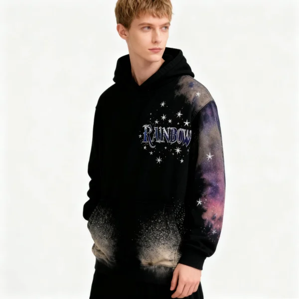 Custom Galactic Panel Graphic Pullover Hoodie - Style B7D9DD - product detail view 2 Custom Galactic Panel Graphic Pullover Hoodie - Style B7D9DD - product detail view 2