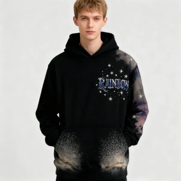 Custom Galactic Panel Graphic Pullover Hoodie - Style B7D9DD - product detail view 7 Custom Galactic Panel Graphic Pullover Hoodie - Style B7D9DD - product detail view 7