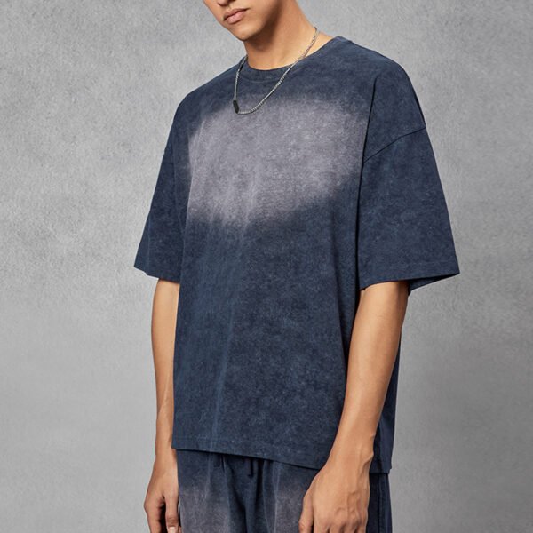 Custom Garment-Dyed Relaxed Streetwear Shorts - Style E83BD8 - product detail view 2