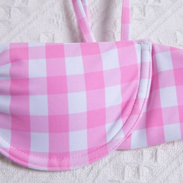 Custom Gingham Underwire Bikini Set | VW-SW01 - Style F0AD13 - product detail view 4 Custom Gingham Underwire Bikini Set | VW-SW01 - Style F0AD13 - product detail view 4