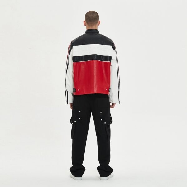 Custom Gloss-Finish Snap Front Bomber Jacket | - Style 1BFD50 - product detail view 10 Custom Gloss-Finish Snap Front Bomber Jacket | - Style 1BFD50 - product detail view 10