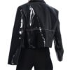 Custom Glossy Zip-Front Moto Jacket - Style 8B241C - product detail view 3