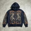 Custom Gothic Frame Full-Zip Graphic Hoodie - 8619198 - Style 323C30 - product detail view 2 Custom Gothic Frame Full-Zip Graphic Hoodie - 8619198 - Style 323C30 - product detail view 2