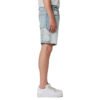 Custom Distressed Panel Denim Cargo Shorts - Style CB0371 - product detail view 2