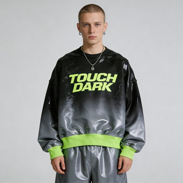 Custom Gradient Gel-Print Bomber Jacket - Style AC4B88 - product detail view 4 Custom Gradient Gel-Print Bomber Jacket - Style AC4B88 - product detail view 4