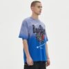 Custom Gradient Patch-Graphic Streetwear T-Shirt - Style 97BEB2 - product detail view 2