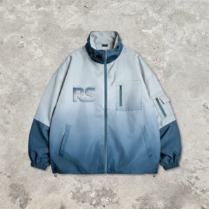 Custom Gradient Patchwork Embroidered Jacket | - Style E5A7E0