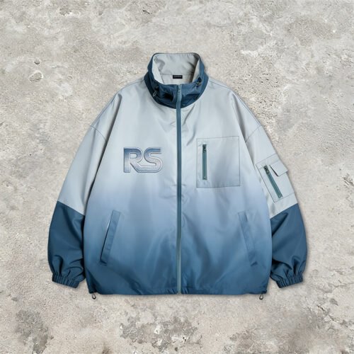 Custom Gradient Patchwork Embroidered Jacket | - Style E5A7E0 Custom Gradient Patchwork Embroidered Jacket | - Style E5A7E0