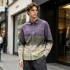 Custom Gradient Plaid Long-Sleeve Pocket Shirt - Style D0A356 - product detail view 4