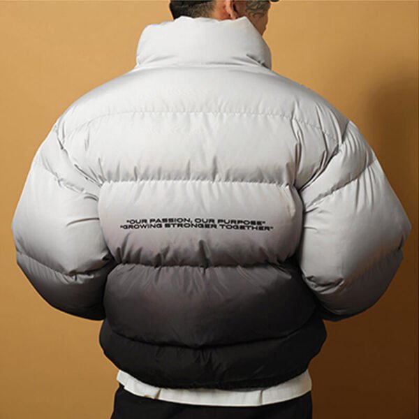 Custom Gradient Puffer Jacket with Utility Pockets - Style 463A72 - product detail view 14