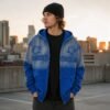 Custom Gradient Star Applique Zip Hoodie VWH-8628476 - Style E87069 - product detail view 7