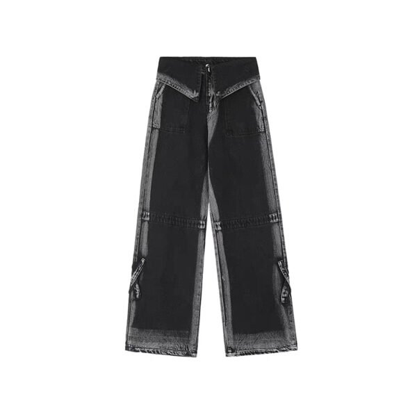 Custom Gradient-Wash Loose Jeans - Style 3FBBEA - product detail view 2 Custom Gradient-Wash Loose Jeans - Style 3FBBEA - product detail view 2