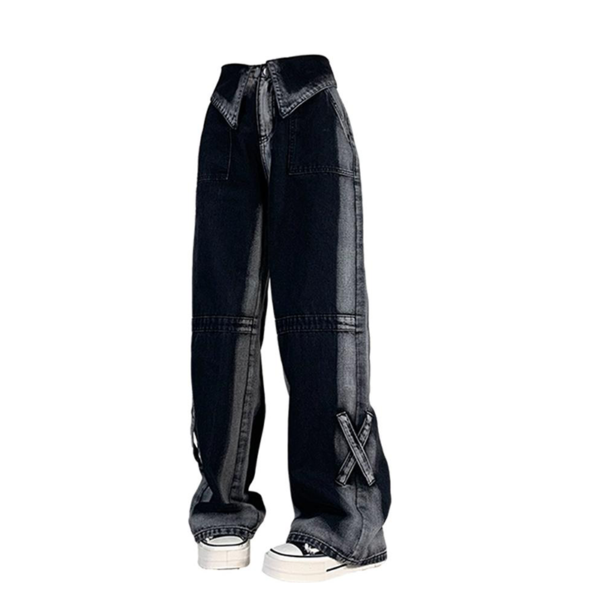 Custom Gradient-Wash Loose Jeans - Style 3FBBEA - product detail view 5 Custom Gradient-Wash Loose Jeans - Style 3FBBEA - product detail view 5