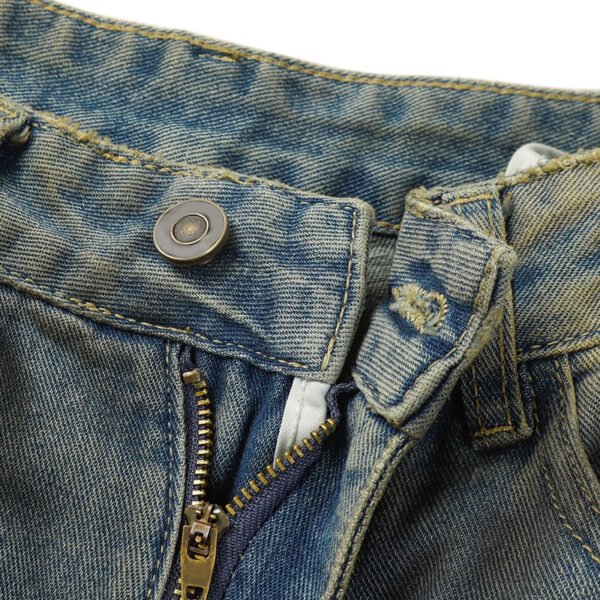 Custom Gradient Washed Loose Straight Jeans | - Style 94F1B3 - product detail view 3