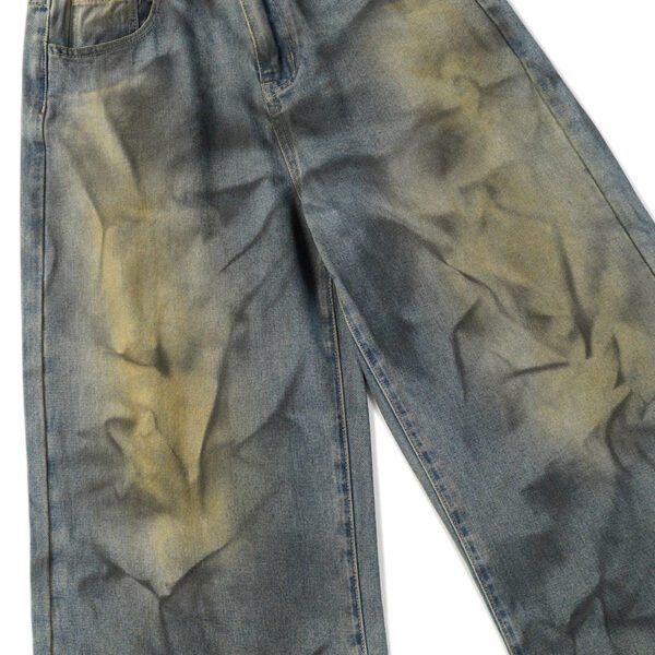 Custom Gradient Washed Loose Straight Jeans | - Style 94F1B3 - product detail view 4